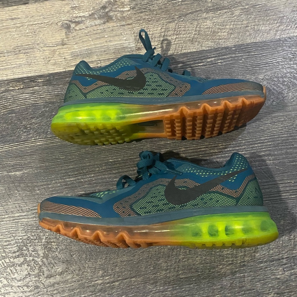 Nike Air Max Miami Night Factor Black Volt Blue 621077-308 Sz 8.5